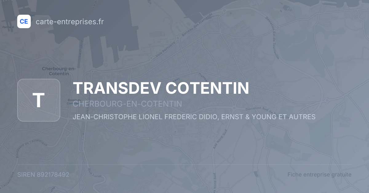 TRANSDEV COTENTIN — 892178492 — fiche entreprise