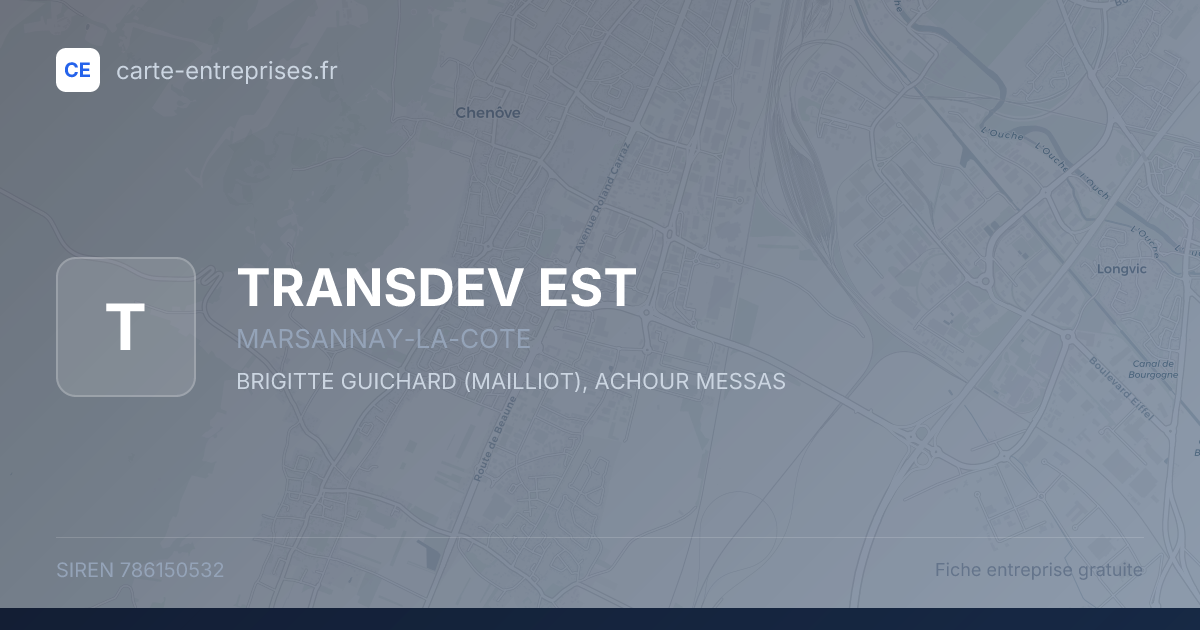 TRANSDEV EST — 786150532 — fiche entreprise