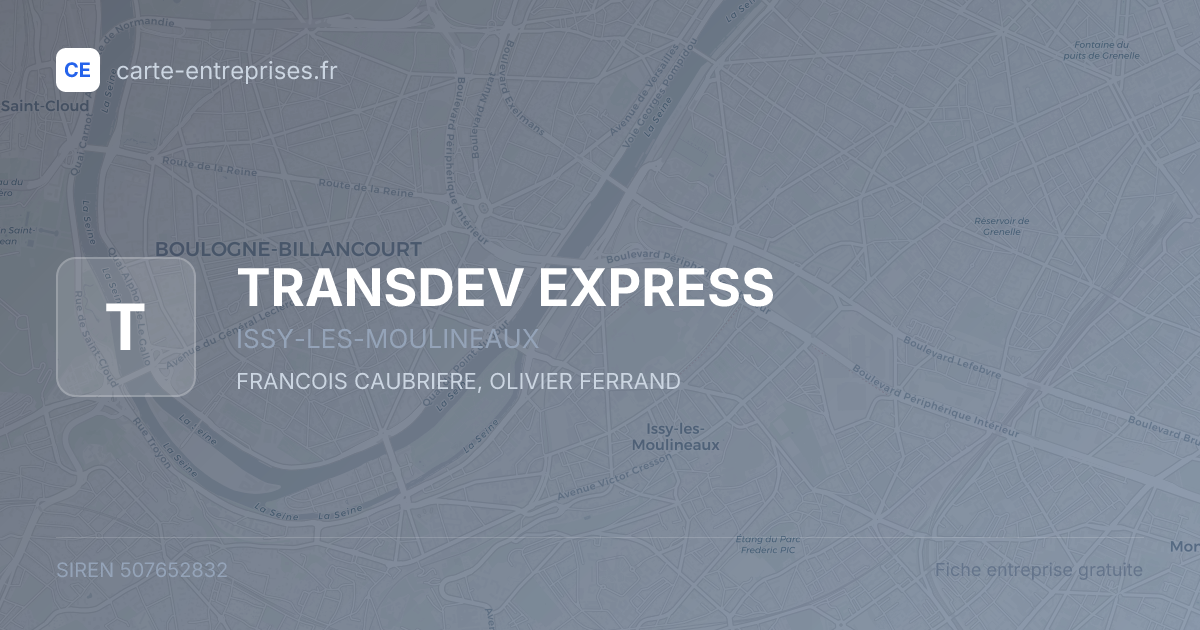 TRANSDEV EXPRESS — 507652832 — fiche entreprise