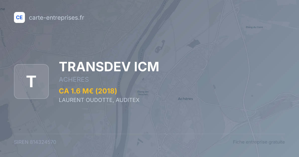 TRANSDEV ICM — 814324570 — fiche entreprise