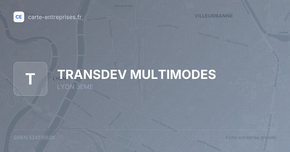 TRANSDEV MULTIMODES — 524515624 — fiche entreprise