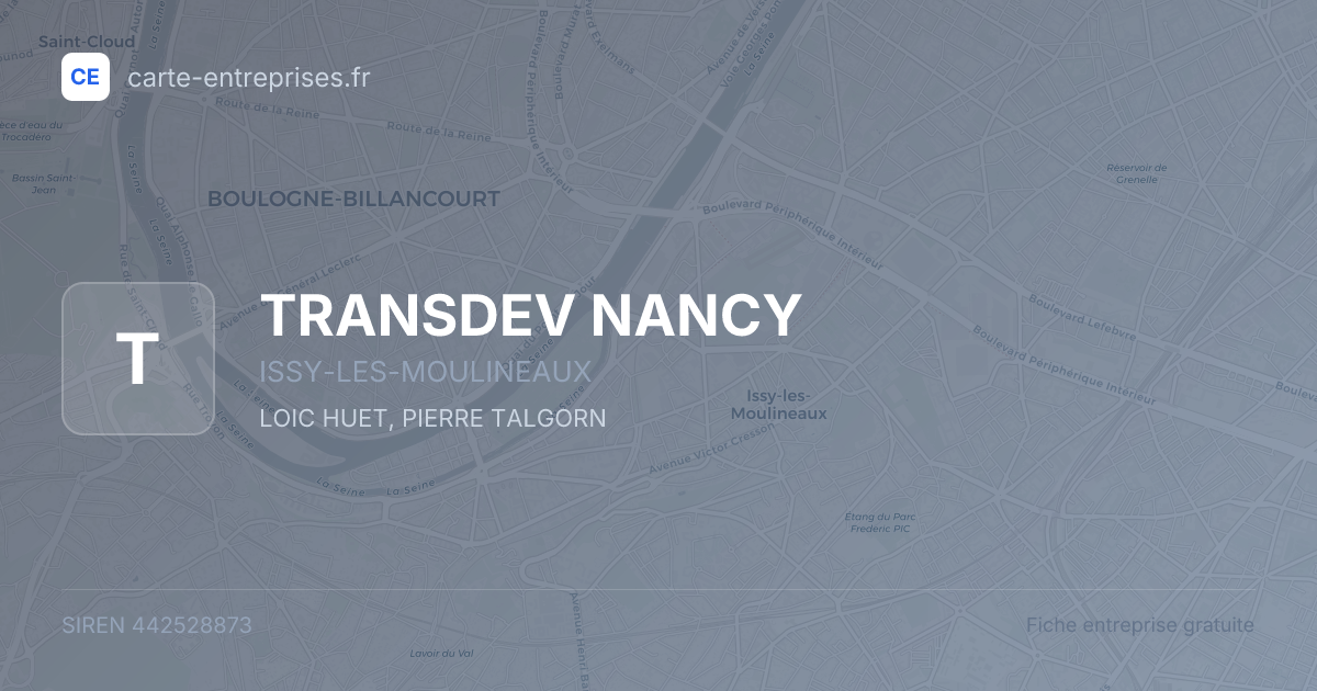 TRANSDEV NANCY — 442528873 — fiche entreprise