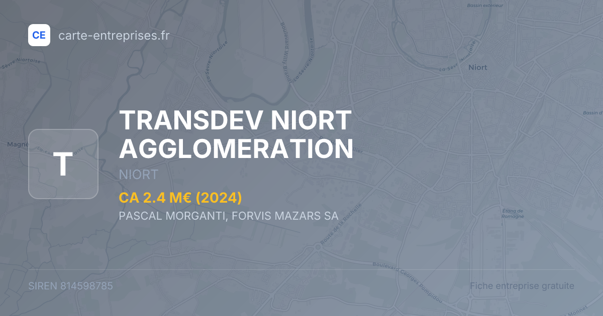 TRANSDEV NIORT AGGLOMERATION — 814598785 — fiche entreprise
