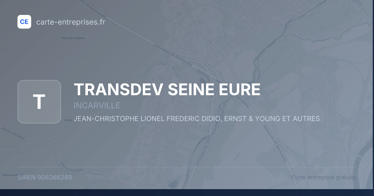 TRANSDEV SEINE EURE — 908366289 — fiche entreprise