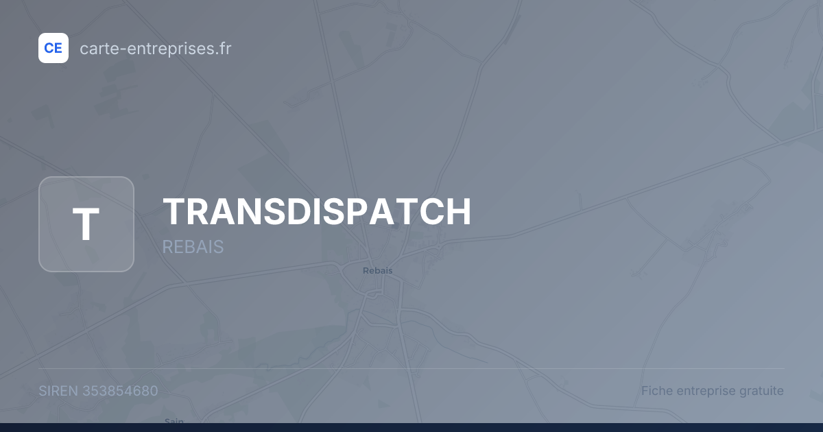 TRANSDISPATCH — 353854680 — fiche entreprise