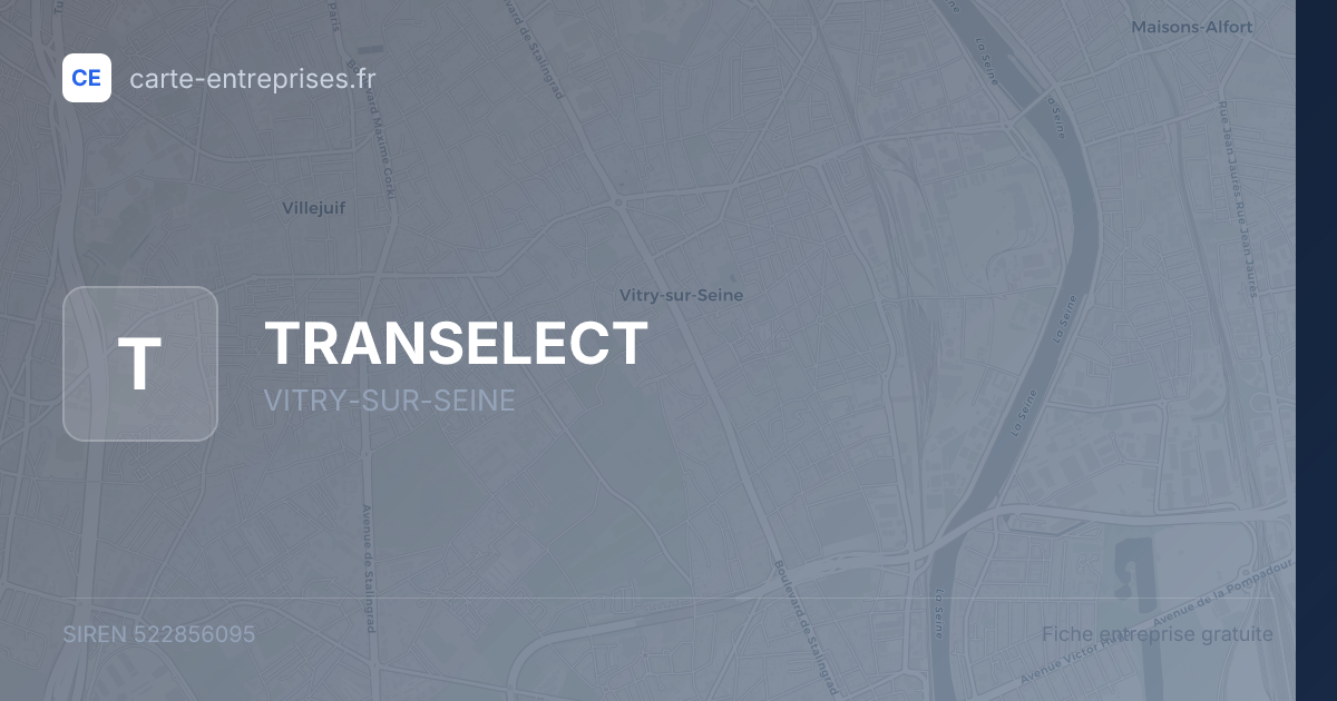 TRANSELECT — 522856095 — fiche entreprise
