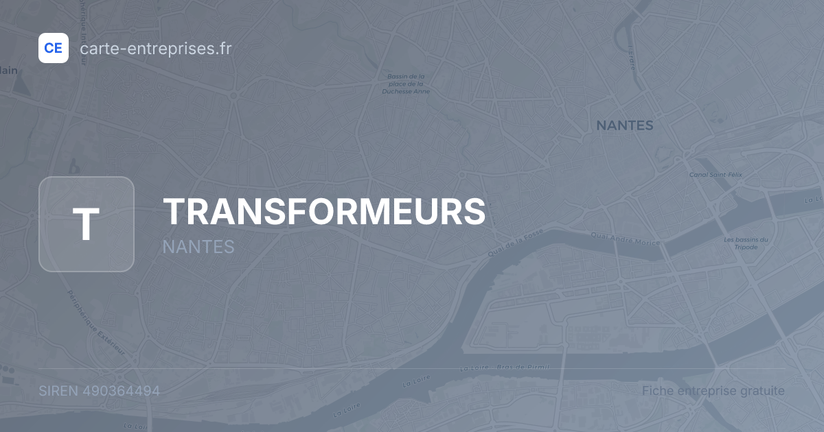 TRANSFORMEURS — 490364494 — fiche entreprise