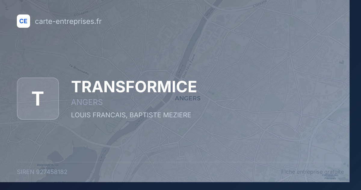 TRANSFORMICE — 927458182 — fiche entreprise