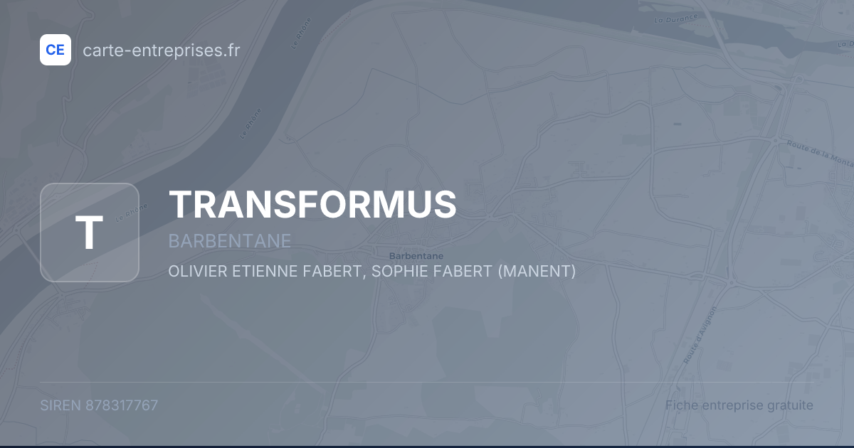 TRANSFORMUS — 878317767 — fiche entreprise
