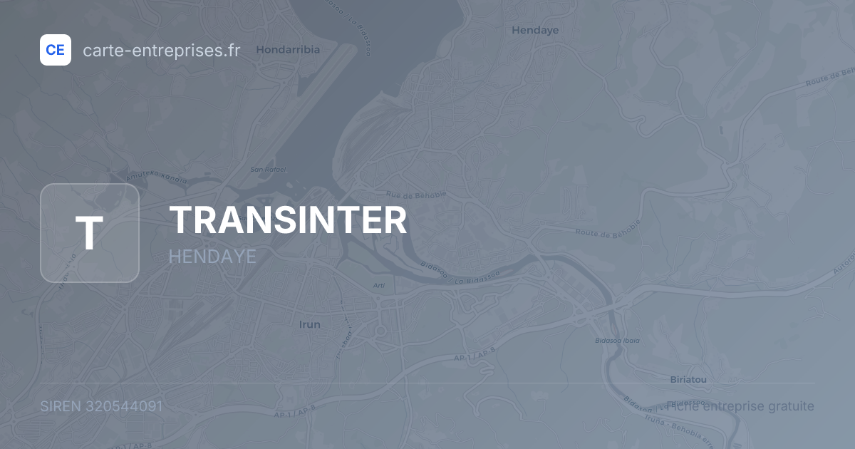TRANSINTER — 320544091 — fiche entreprise