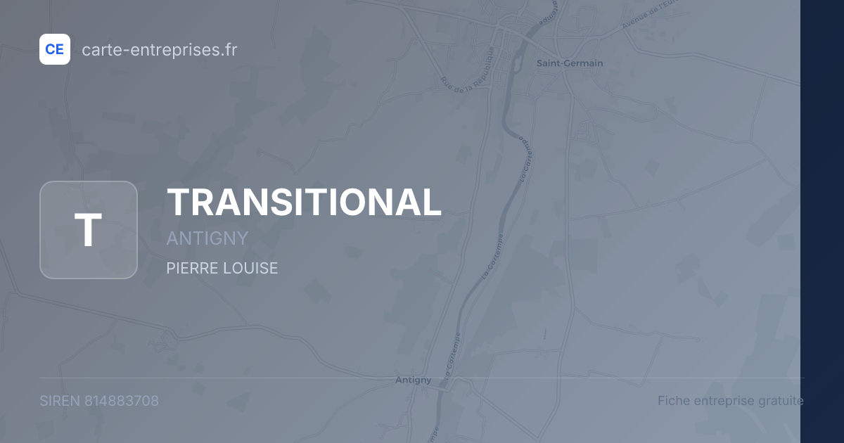 TRANSITIONAL — 814883708 — fiche entreprise
