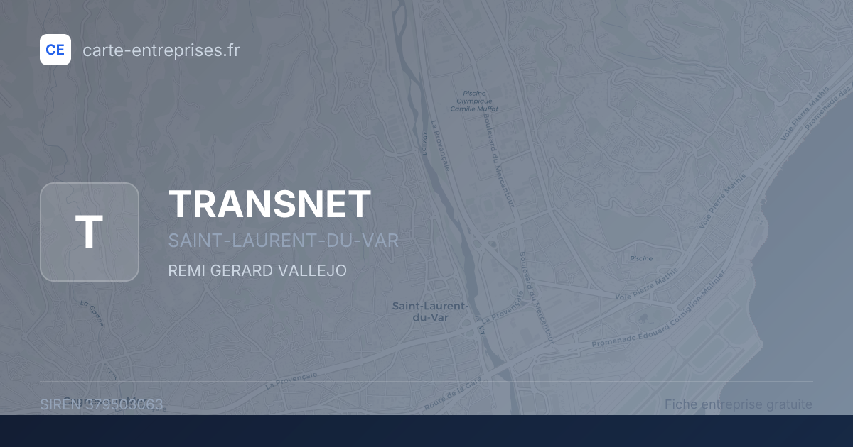 TRANSNET — 379503063 — fiche entreprise