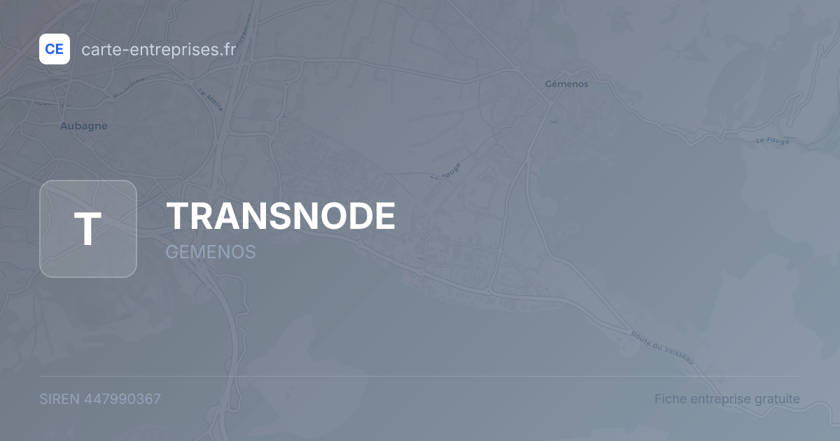 TRANSNODE — 447990367 — fiche entreprise