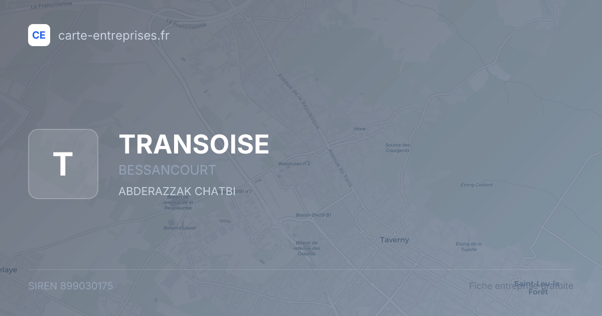 TRANSOISE — 899030175 — fiche entreprise