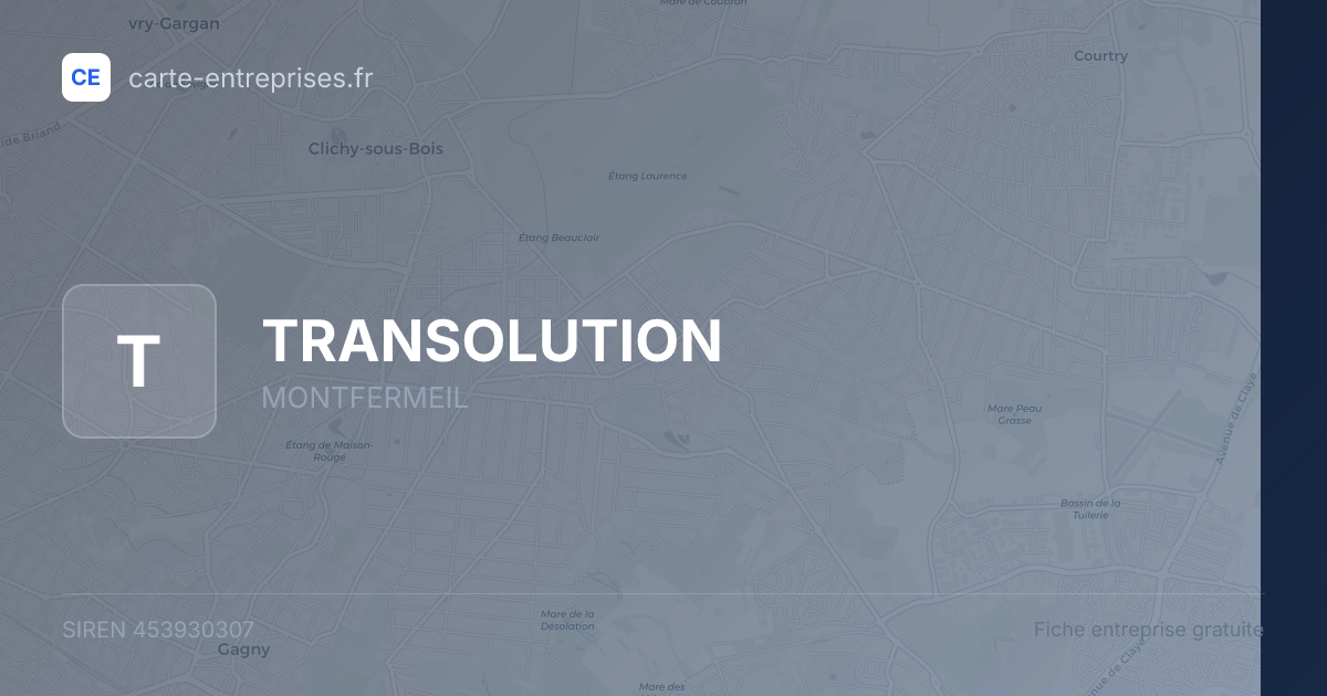 TRANSOLUTION — 453930307 — fiche entreprise