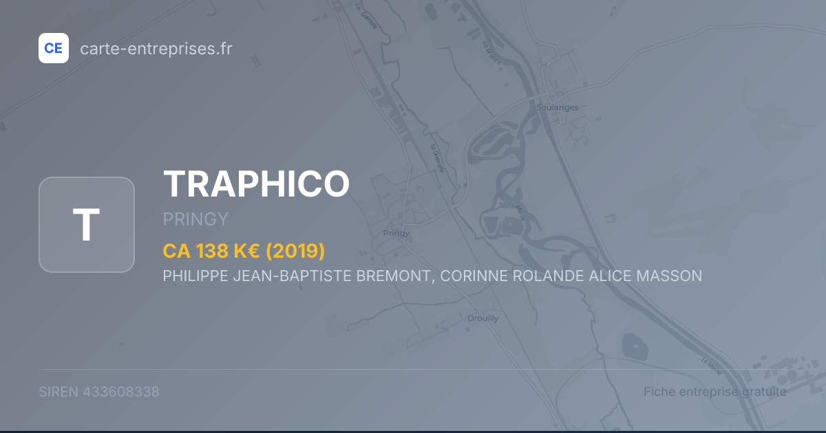 TRAPHICO — 433608338 — fiche entreprise
