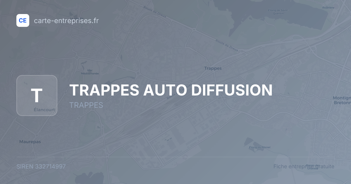 TRAPPES AUTO DIFFUSION — 332714997 — fiche entreprise
