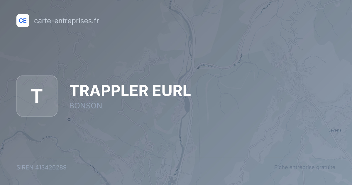TRAPPLER EURL — 413426289 — fiche entreprise