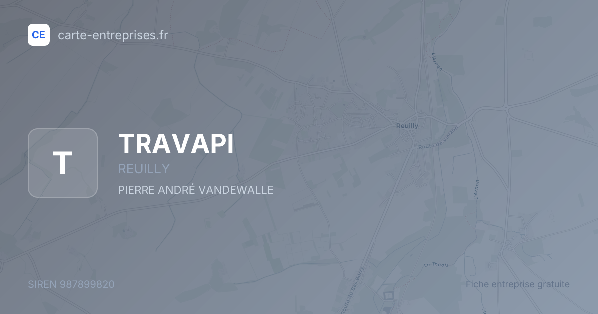 TRAVAPI — 987899820 — fiche entreprise