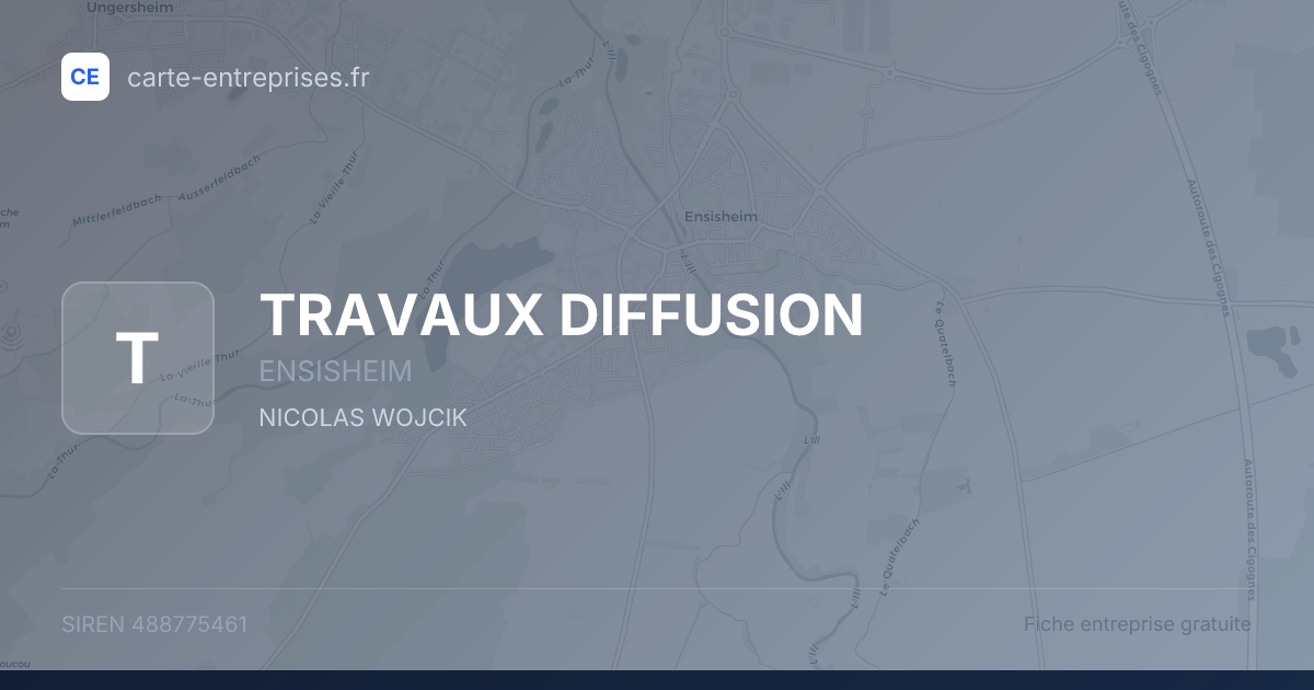 TRAVAUX DIFFUSION — 488775461 — fiche entreprise