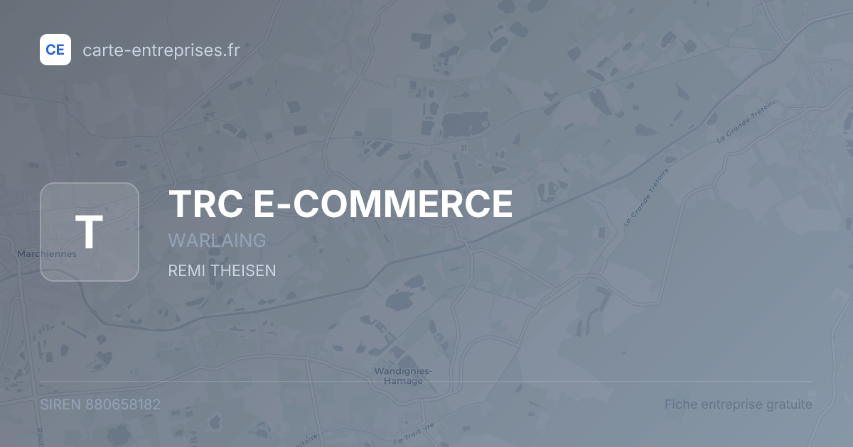 TRC E-COMMERCE — 880658182 — fiche entreprise