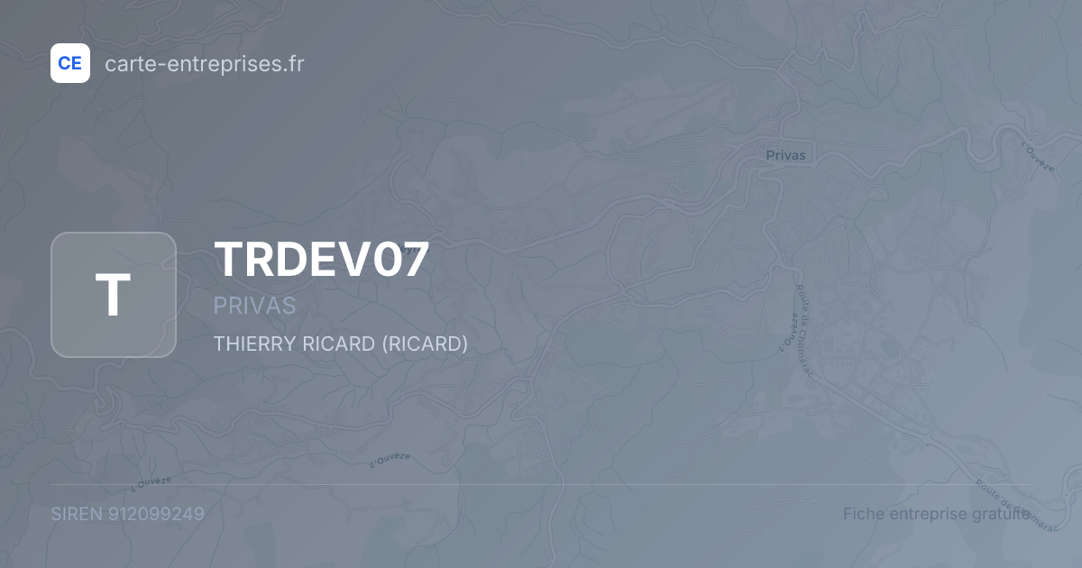TRDEV07 — 912099249 — fiche entreprise