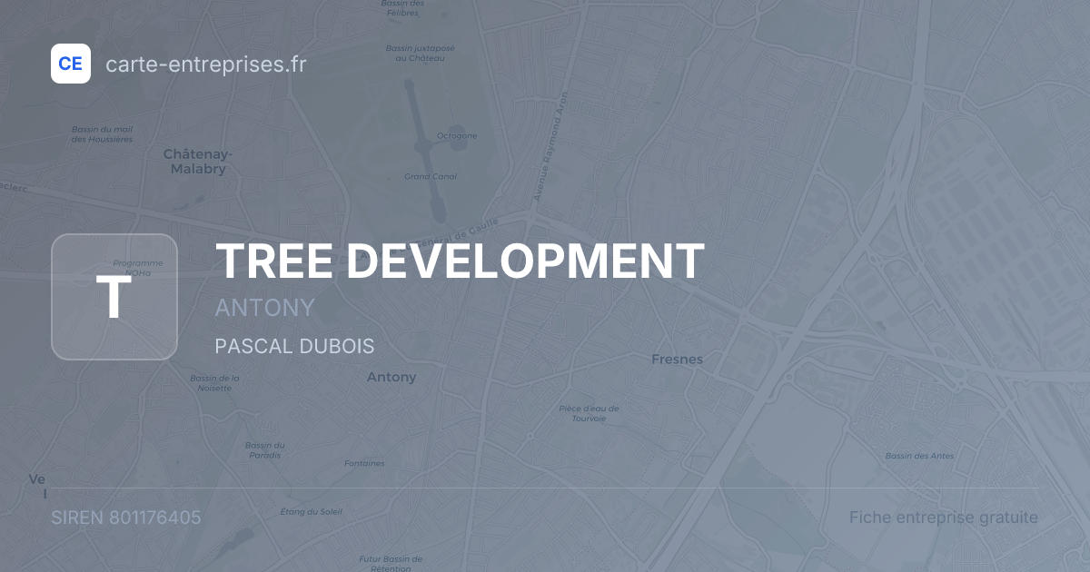TREE DEVELOPMENT — 801176405 — fiche entreprise