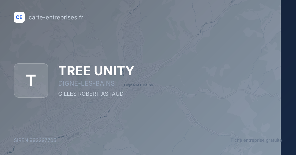 TREE UNITY — 992297705 — fiche entreprise