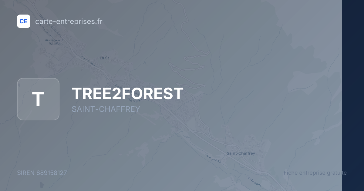 TREE2FOREST — 889158127 — fiche entreprise