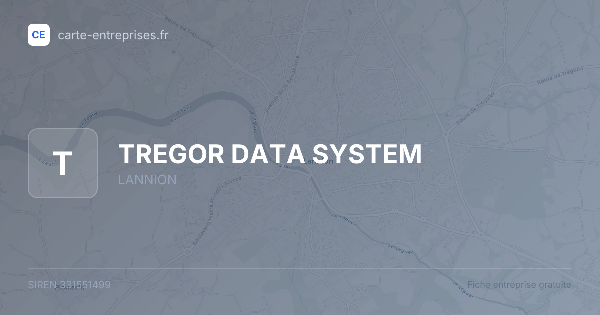 TREGOR DATA SYSTEM — 331551499 — fiche entreprise