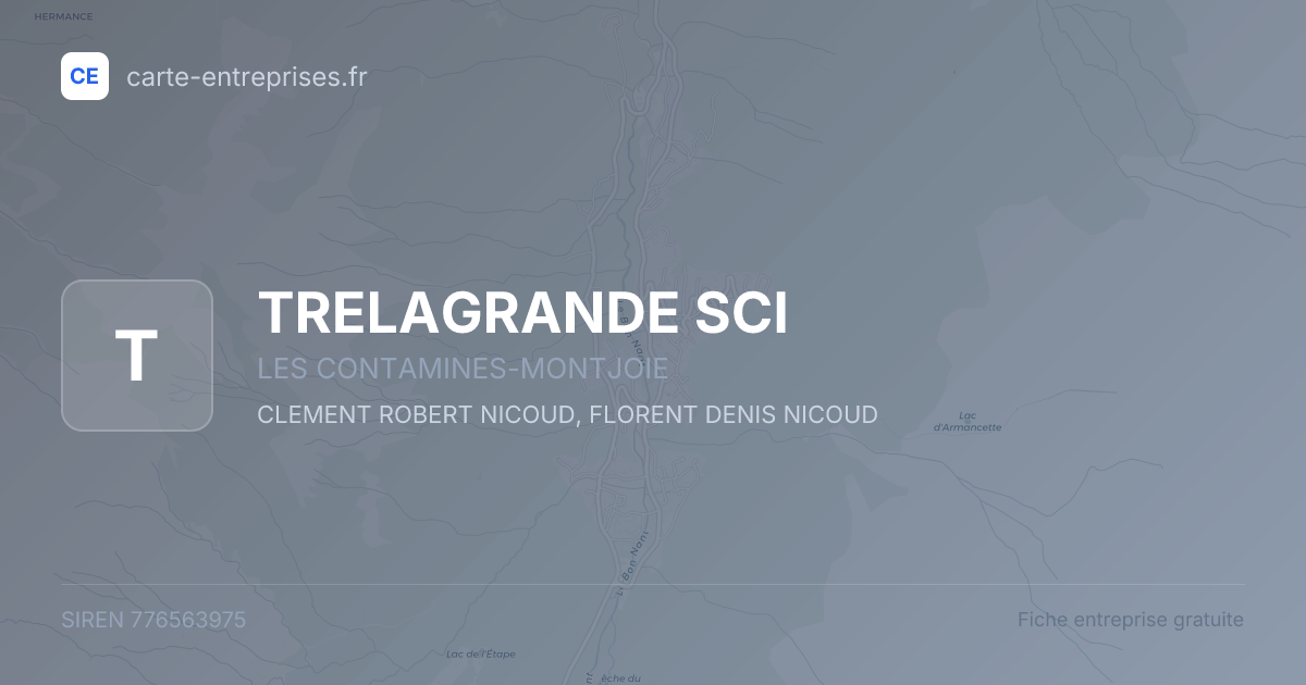 TRELAGRANDE SCI — 776563975 — fiche entreprise
