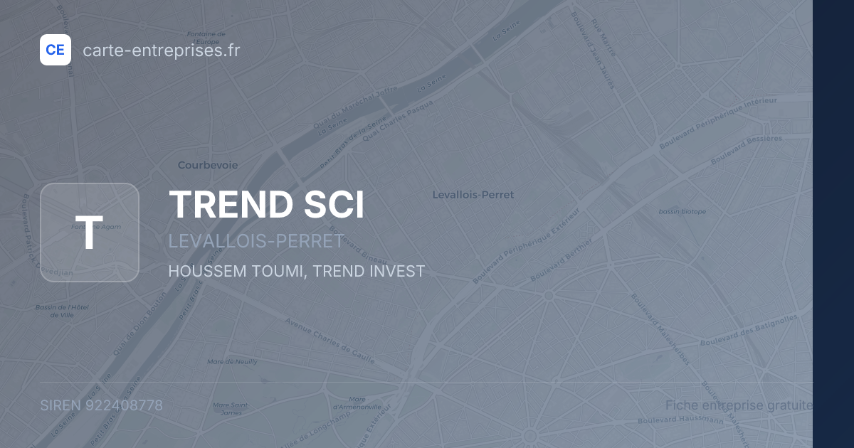 TREND SCI — 922408778 — fiche entreprise