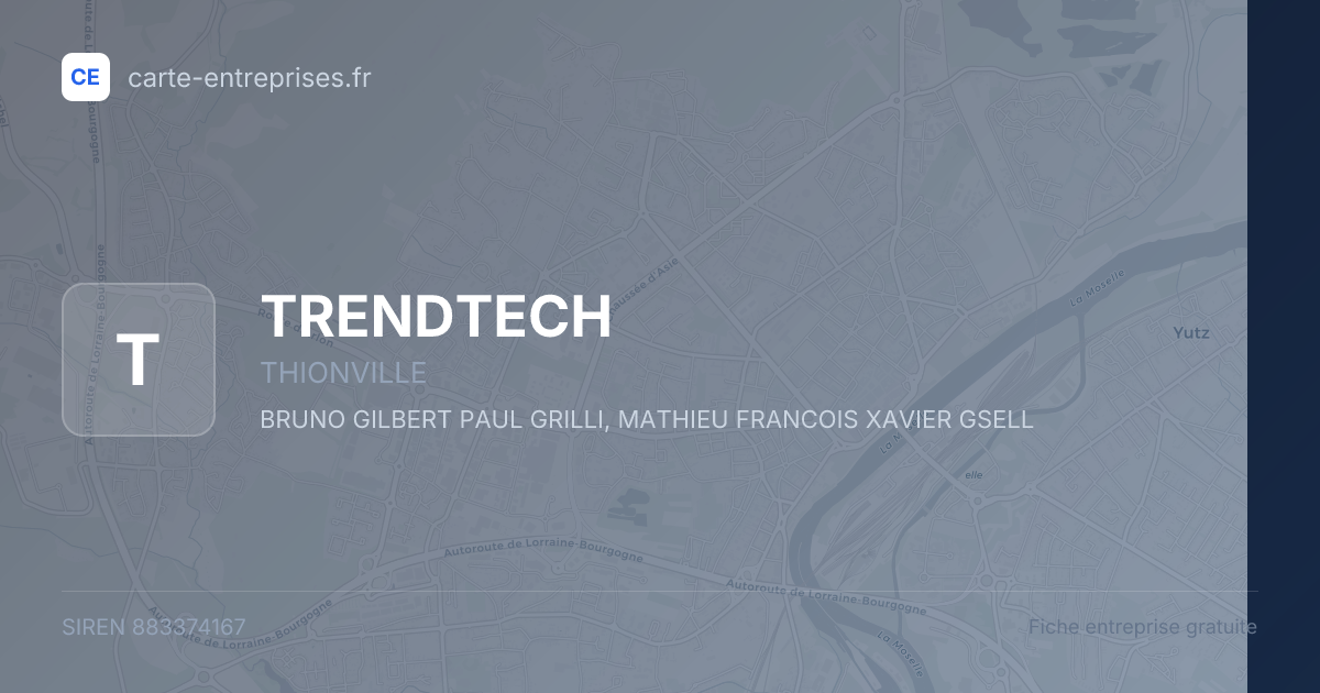 TRENDTECH — 883374167 — fiche entreprise