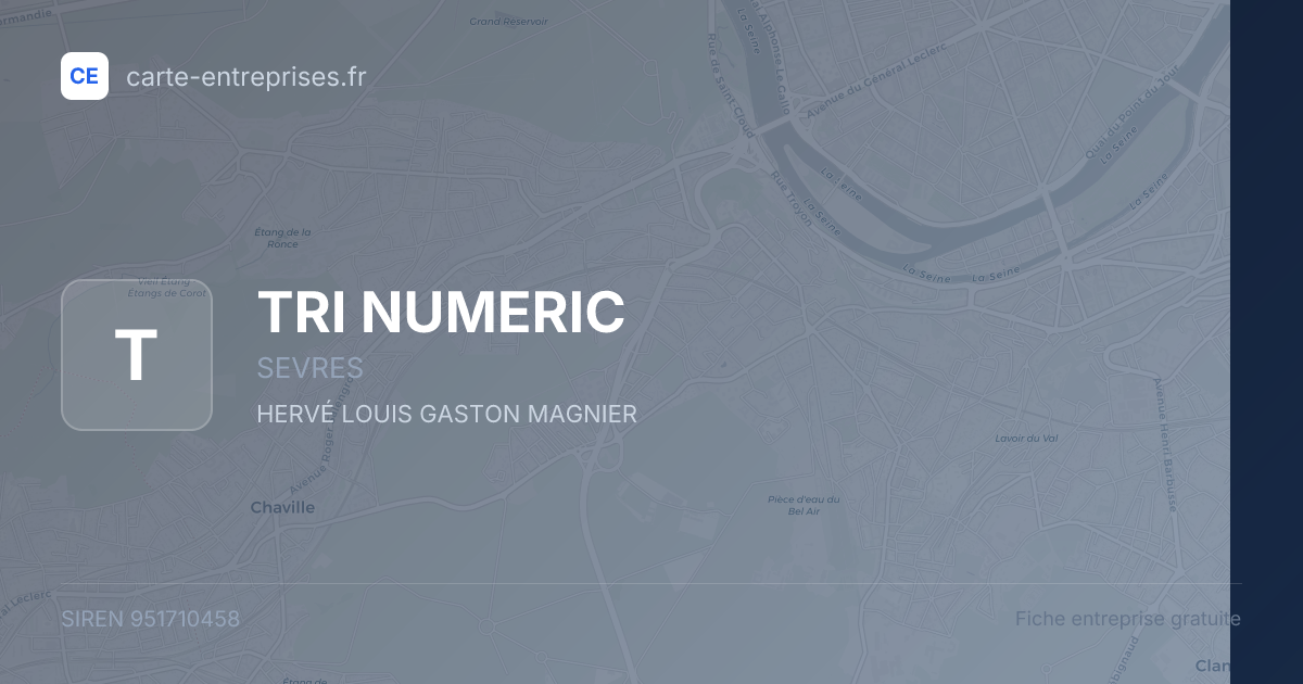 TRI NUMERIC — 951710458 — fiche entreprise