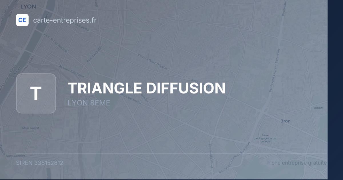 TRIANGLE DIFFUSION — 338152812 — fiche entreprise