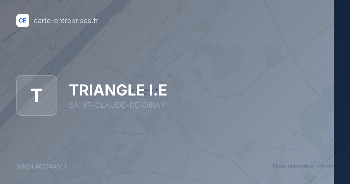 TRIANGLE I.E — 402744601 — fiche entreprise