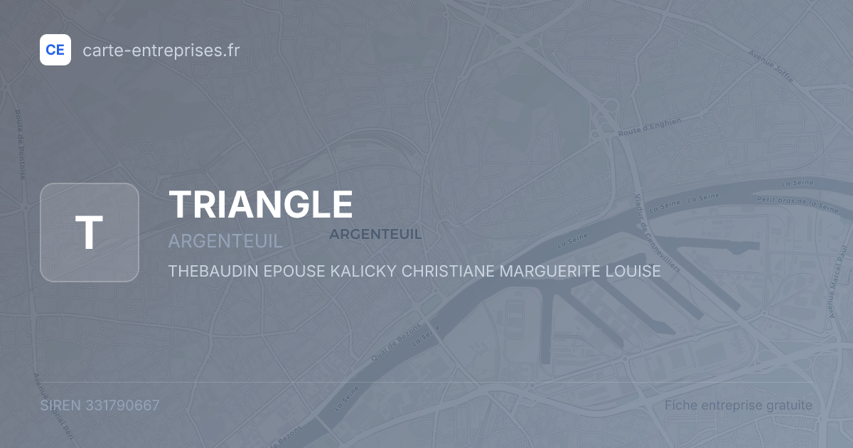 TRIANGLE — 331790667 — fiche entreprise
