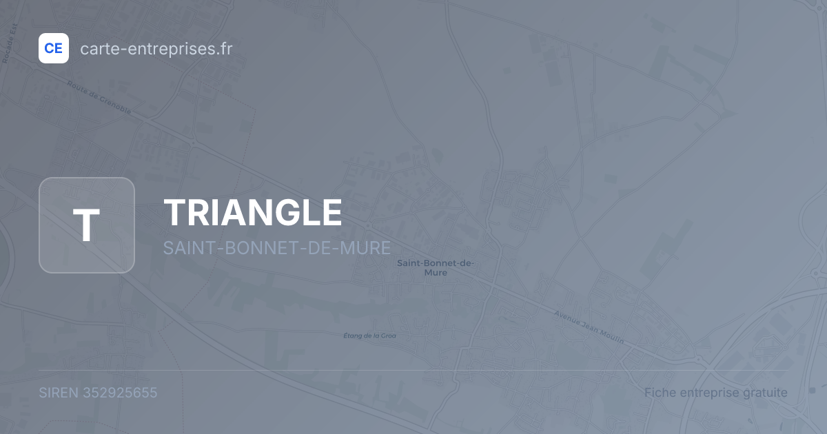 TRIANGLE — 352925655 — fiche entreprise