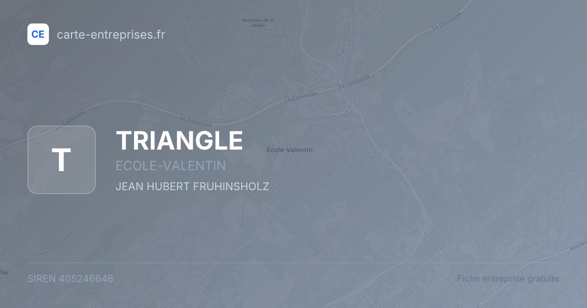 TRIANGLE — 405246646 — fiche entreprise