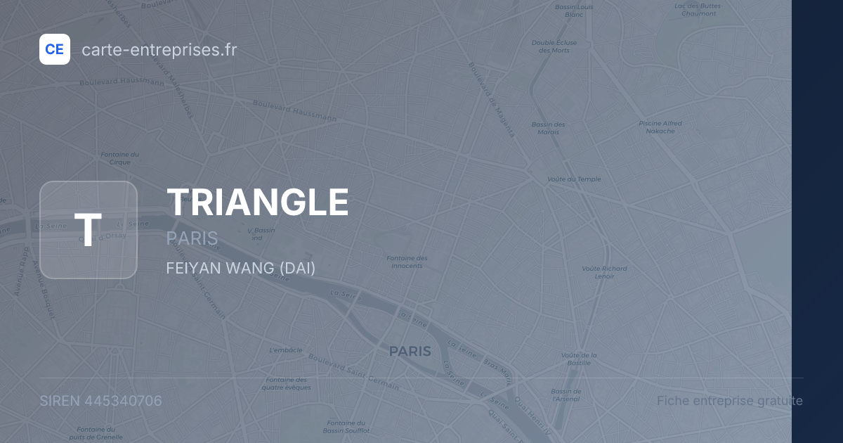 TRIANGLE — 445340706 — fiche entreprise