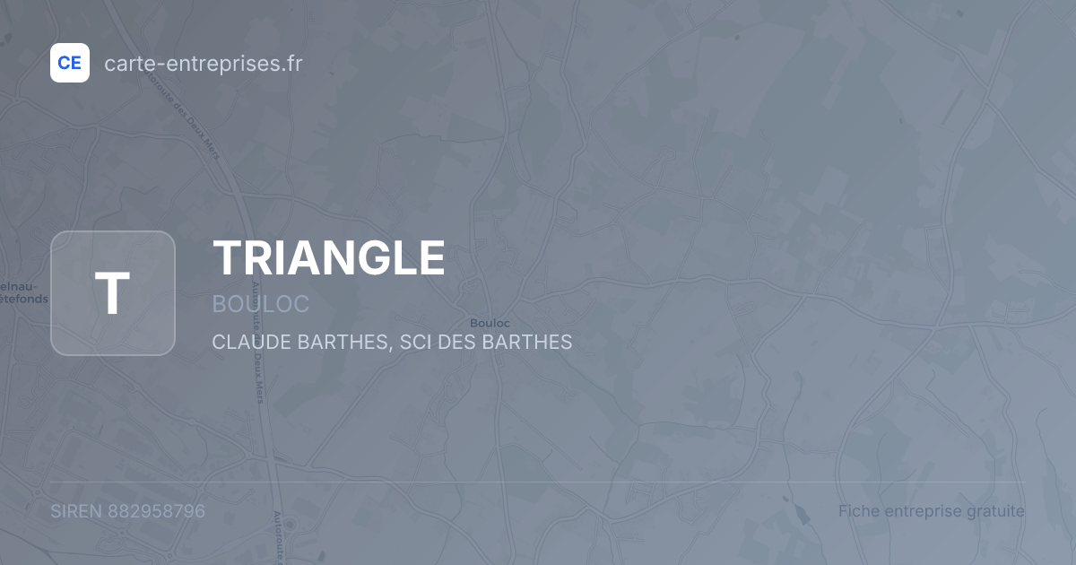 TRIANGLE — 882958796 — fiche entreprise