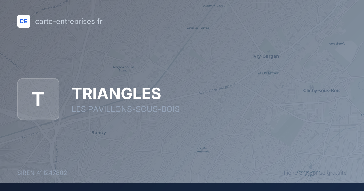 TRIANGLES — 411247802 — fiche entreprise