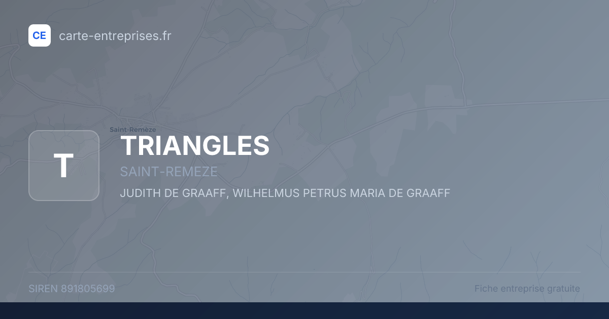 TRIANGLES — 891805699 — fiche entreprise