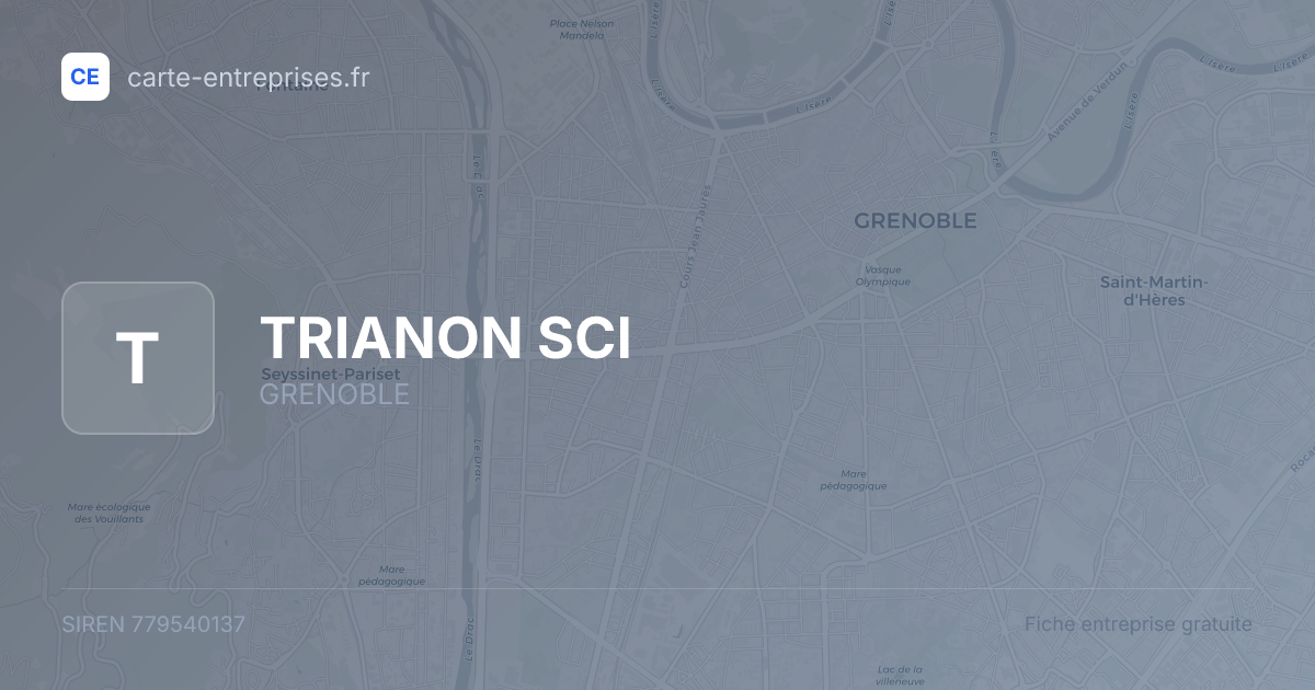 TRIANON SCI — 779540137 — fiche entreprise
