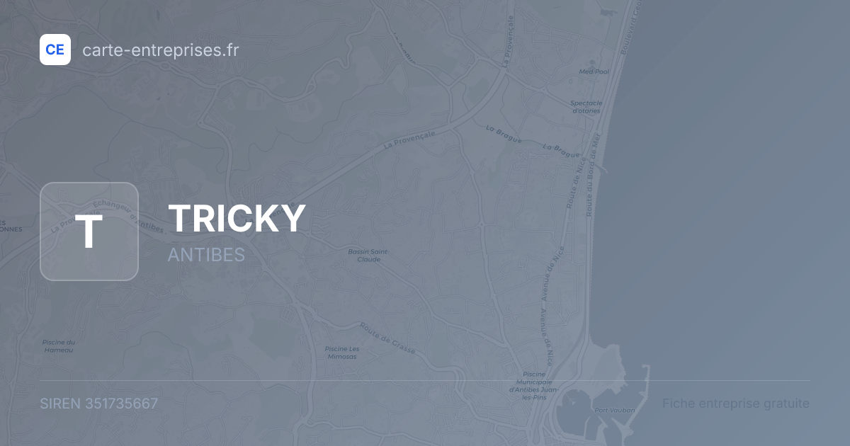 TRICKY — 351735667 — fiche entreprise