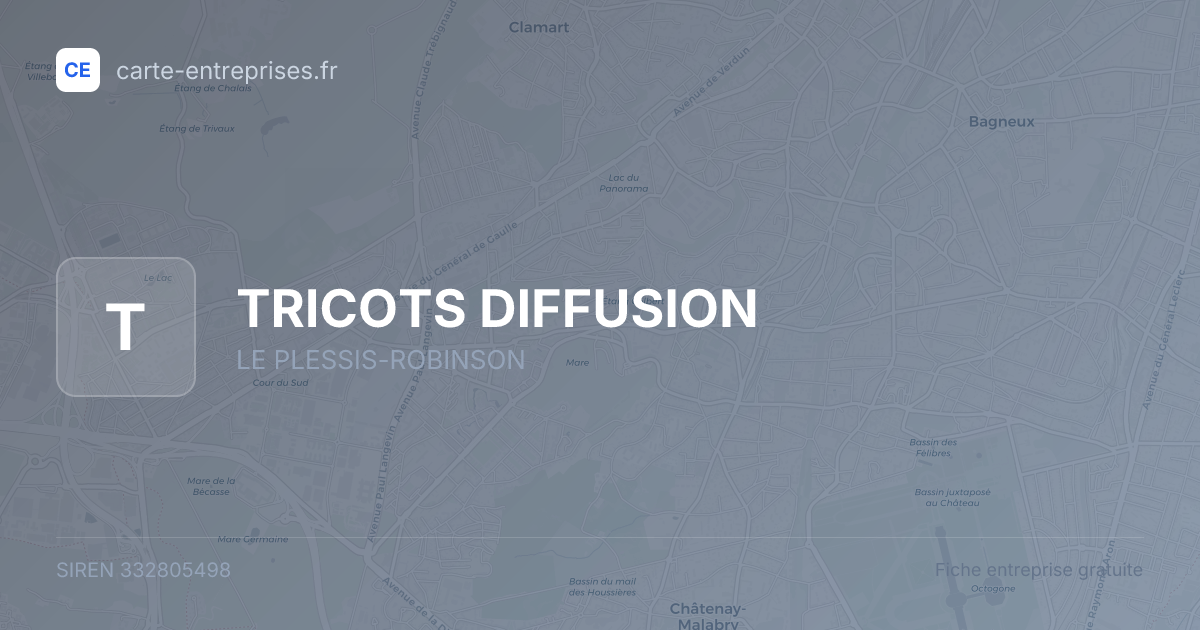 TRICOTS DIFFUSION — 332805498 — fiche entreprise
