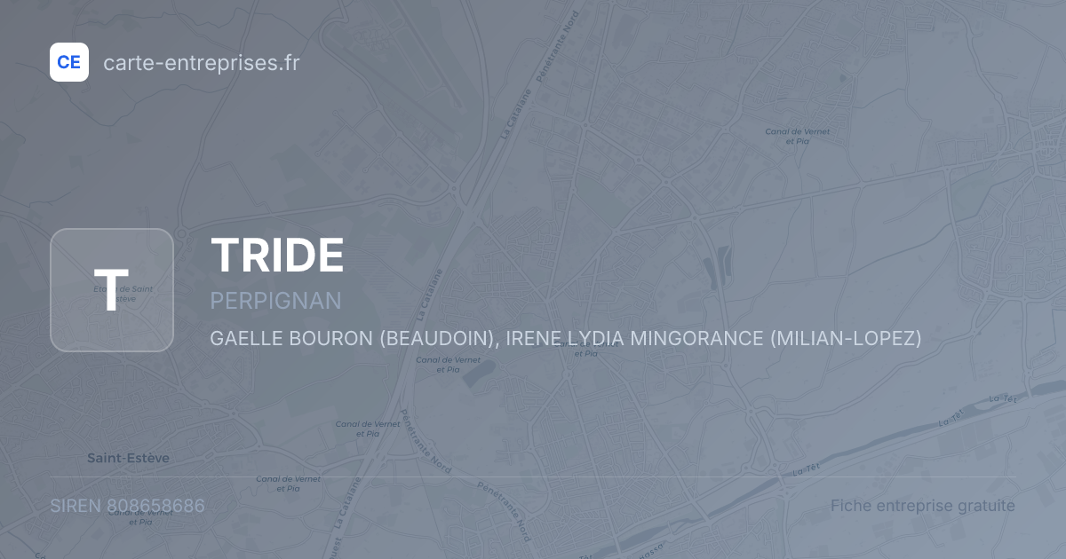 TRIDE — 808658686 — fiche entreprise
