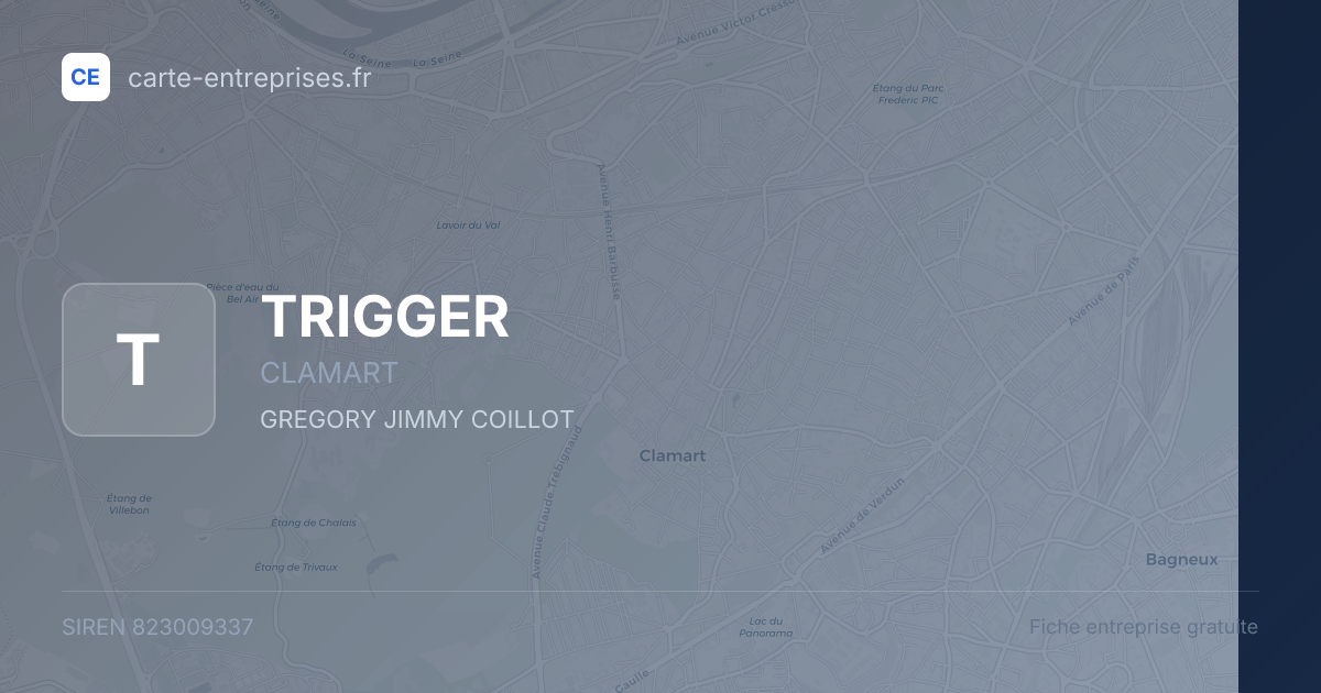 TRIGGER — 823009337 — fiche entreprise