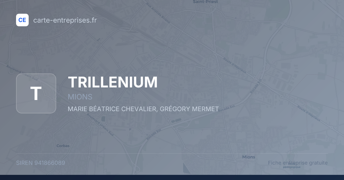 TRILLENIUM — 941866089 — fiche entreprise