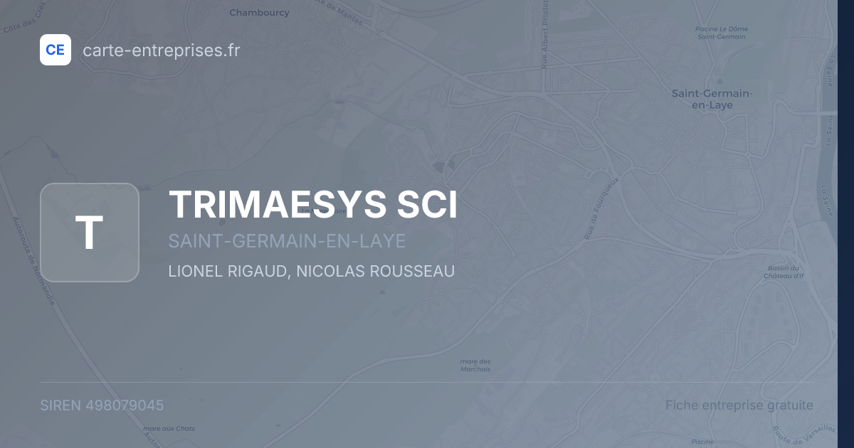 TRIMAESYS SCI — 498079045 — fiche entreprise